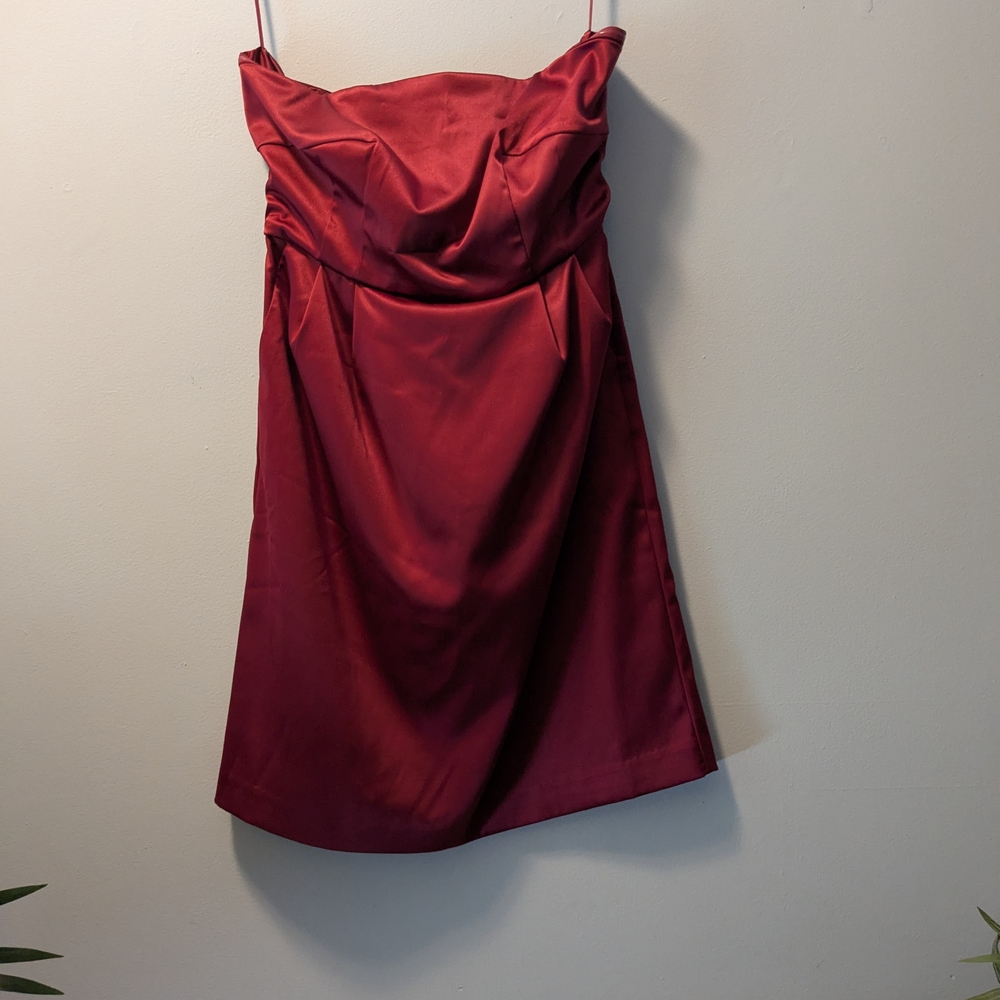 Apt. 9 Strapless Burgundy Dress